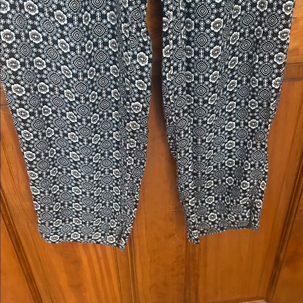 Talbots Medallion Pattern Drawstring Pants - Picture 3 of 6